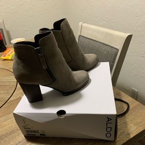 Aldo gray booties